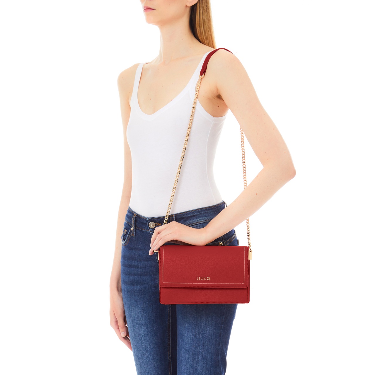 Geantă crossbody Manhattan Liu•Jo, crem