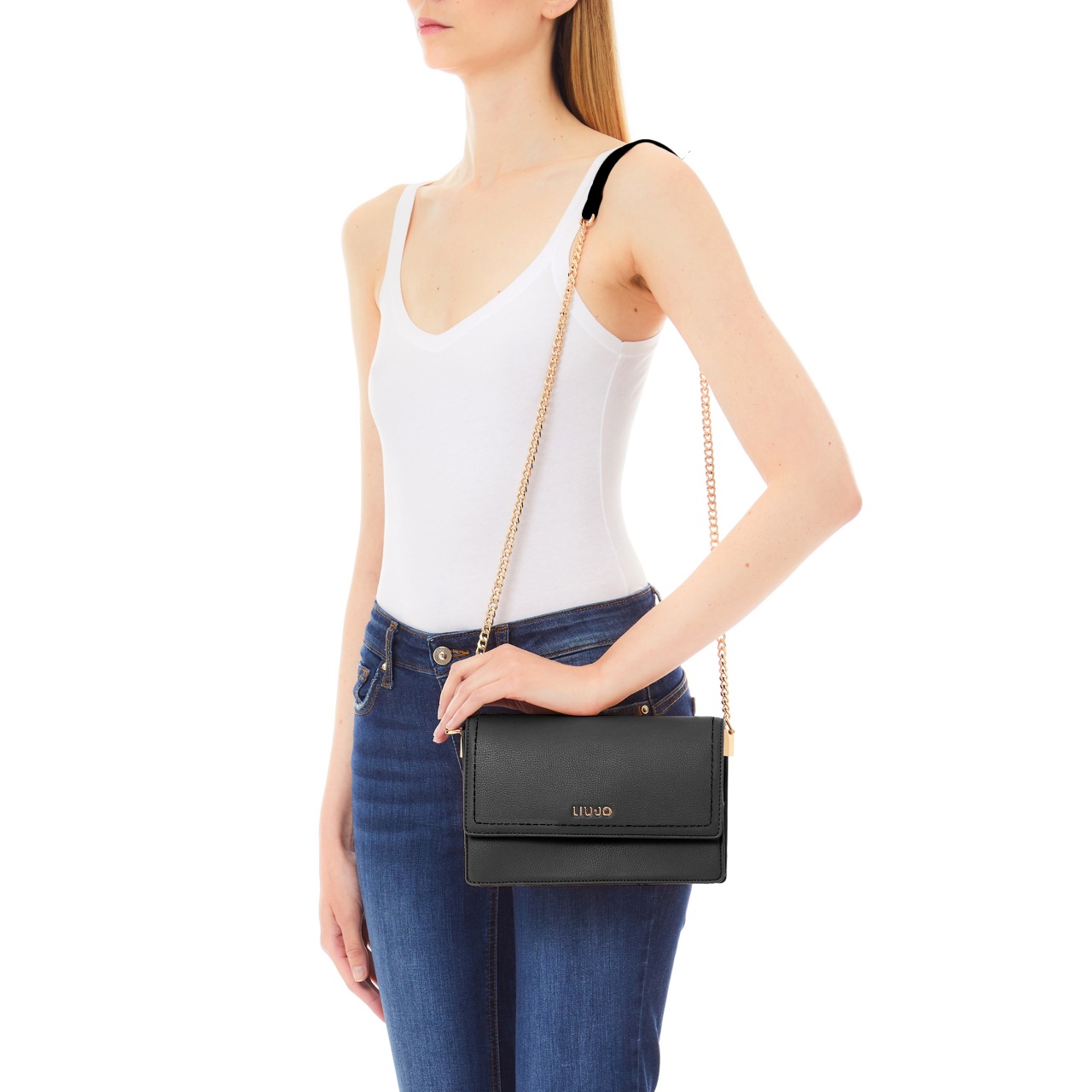 Geantă crossbody Manhattan Liu•Jo, negru